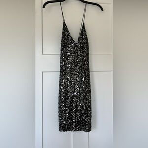 Black Sequin Dress